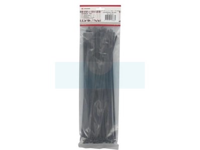 100 serre-câbles noir 4,8X300 (Rilsan)