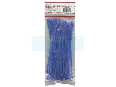 50 serre-câbles bleu 4,8X200 (Rilsan)