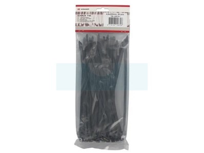 100 serre-câbles noir 4,8X200 (Rilsan)