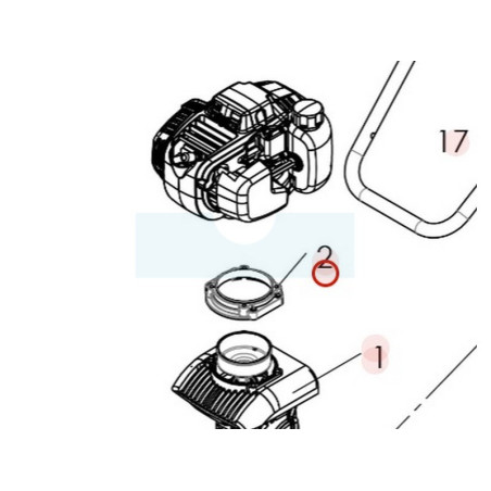 Adaptateur pont moteur pour motobineuse Roques & Lecoeur (0340070027)