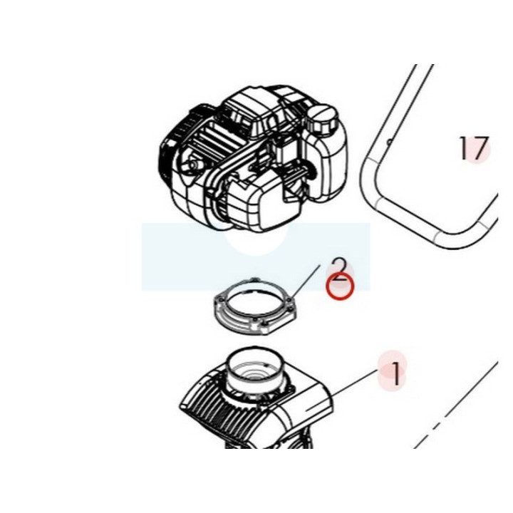 Adaptateur pont moteur pour motobineuse Roques & Lecoeur (0340070027)