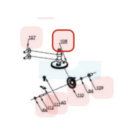 Arbre à came pour moteur Y80V Chinois (TY1510000000)