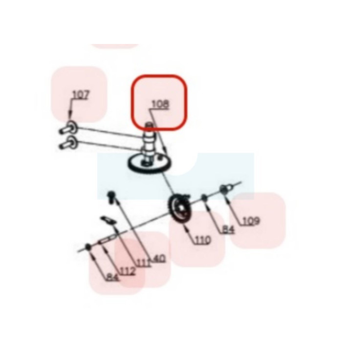 Arbre à came pour moteur Y80V Chinois (TY1510000000)