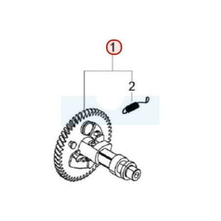 Arbre à cames pour moteur Loncin (0001180040)