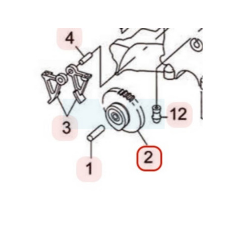Arbre à cames pour moteur Robin / Subaru (5933007000)