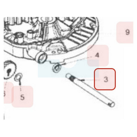 Arbre de sortie latérale pour moteur Loncin (1930500270001)