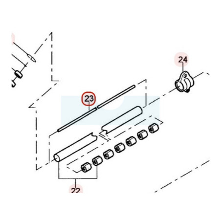 Arbre de transmission pour débroussailleuse Kaaz (64011229)