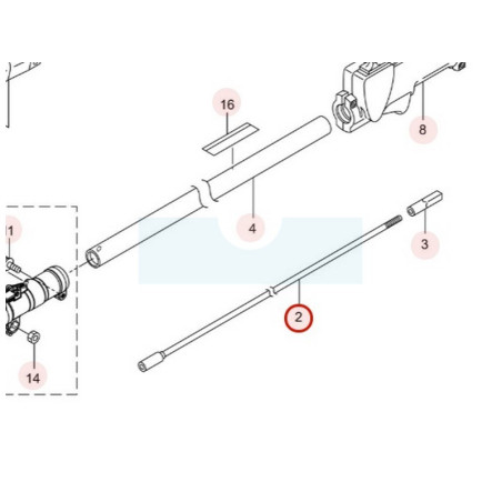 Arbre de transmission pour débroussailleuse Maruyama (237321)