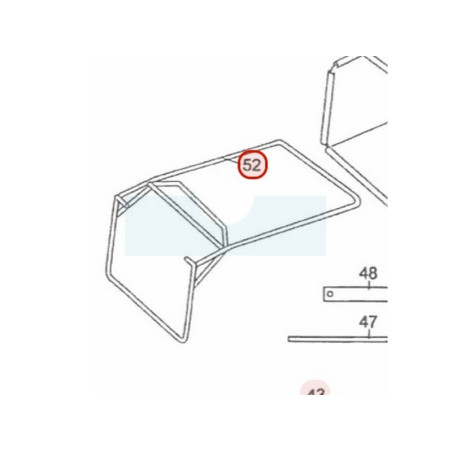 Armature de bac (panier) pour tondeuse Roques & Lecoeur (11062178)