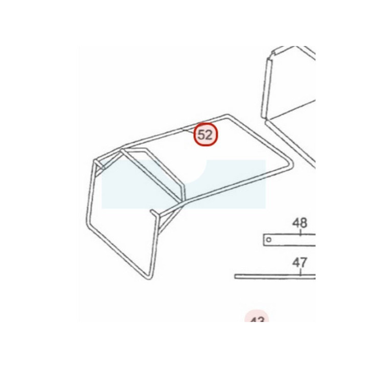 Armature de bac (panier) pour tondeuse Roques & Lecoeur (11062178)