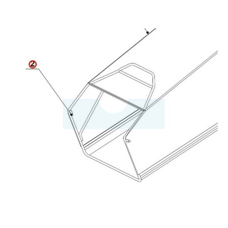 Armature de bac (panier) pour tondeuse Weibang (5020602010S22)