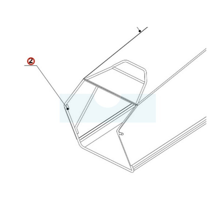 Armature de bac (panier) pour tondeuse Weibang (5020602010S22)