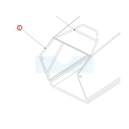 Armature de bac (panier) pour tondeuse Weibang (5320602010S22)