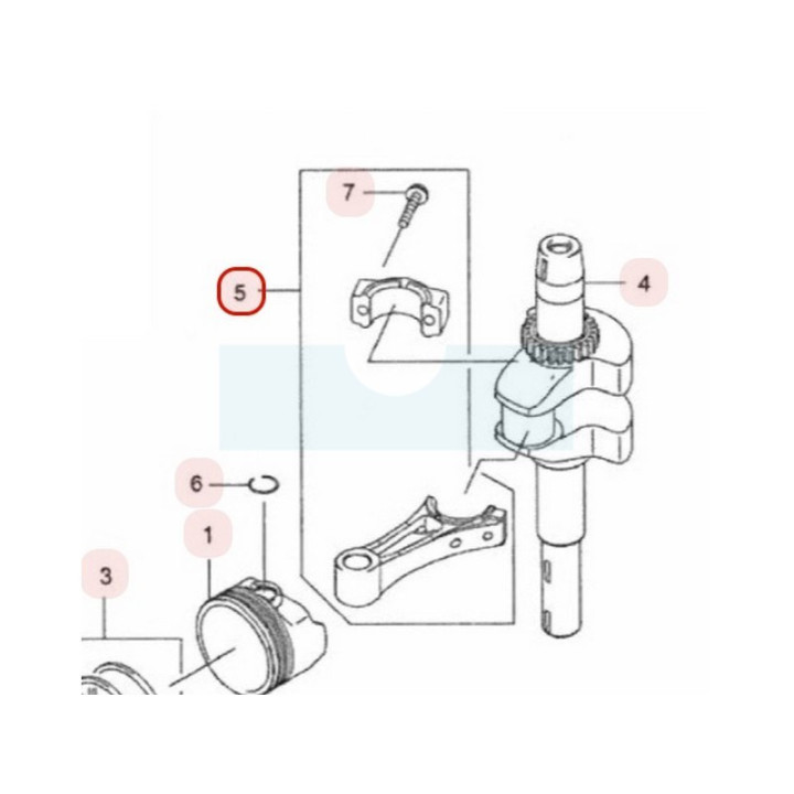Bielle pour moteur Kawasaki (132512083)