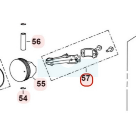 Bielle pour moteur Loncin (1301501420001)