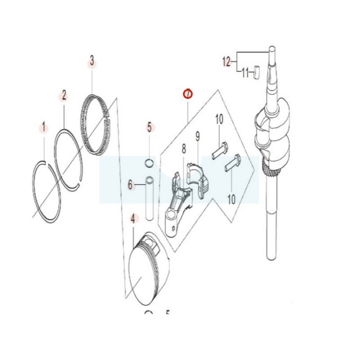Bielle pour moteur Loncin (0001210313)
