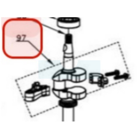 Bielle pour moteur Y173V Chinois (TY3470000000)