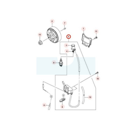 Bobine d'allumage pour moteur Kawasaki (211710032)