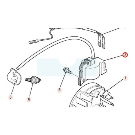 Bobine d'allumage pour moteur Mitsubishi (KE04029BB)
