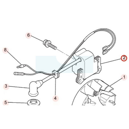 Bobine d'allumage pour moteur Mitsubishi (KE04034AA)