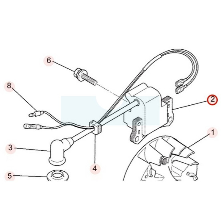 Bobine d'allumage pour moteur Mitsubishi (KE04034AA)
