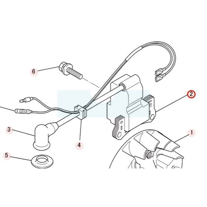 Bobine d'allumage pour moteur Mitsubishi (KE04046AA)