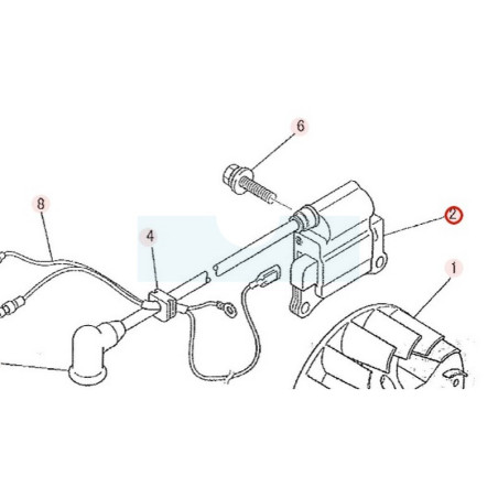 Bobine d'allumage pour moteur Mitsubishi (LE04051AA)