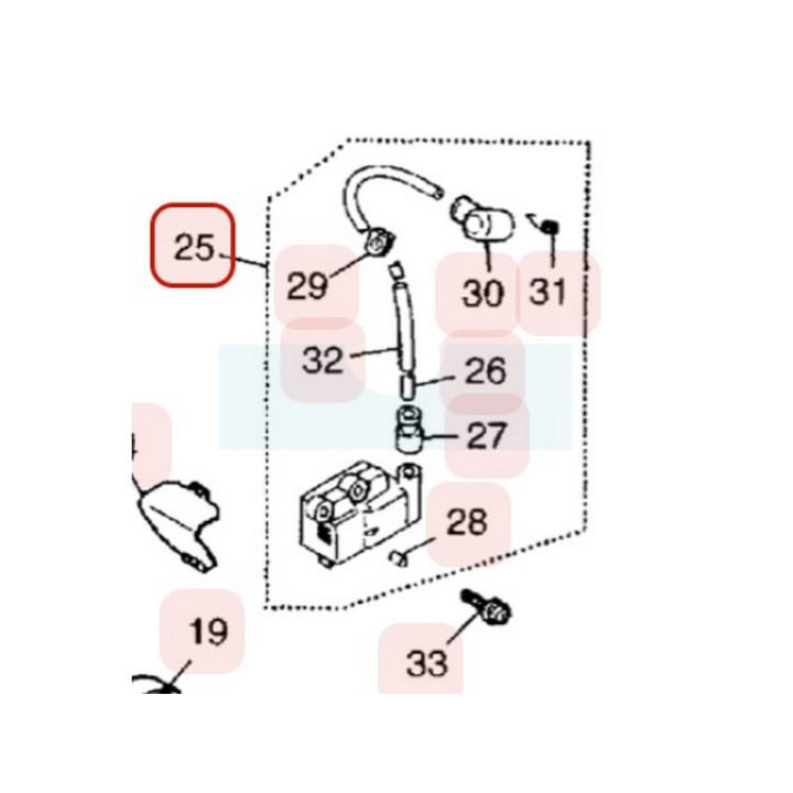 Bobine d'allumage pour moteur Zenoah (T115371200)
