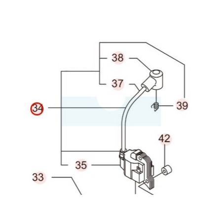 Bobine d'allumage pour pompe à eau Maruyama (272067)