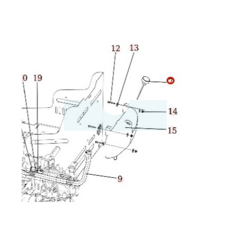 Bouchon de réservoir d'huile pour débroussailleuse autoportée Roques & Lecoeur (N532150766)
