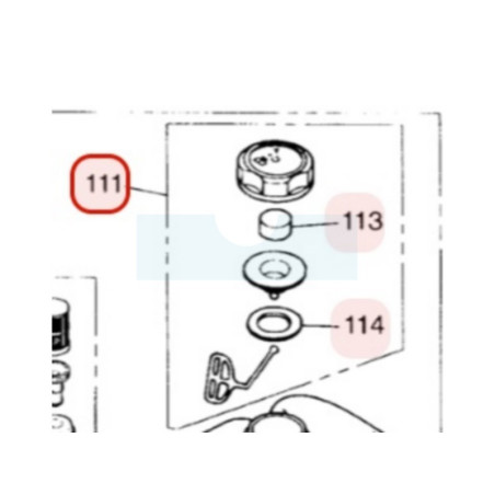 Bouchon de réservoir pour moteur Zenoah (213385302)