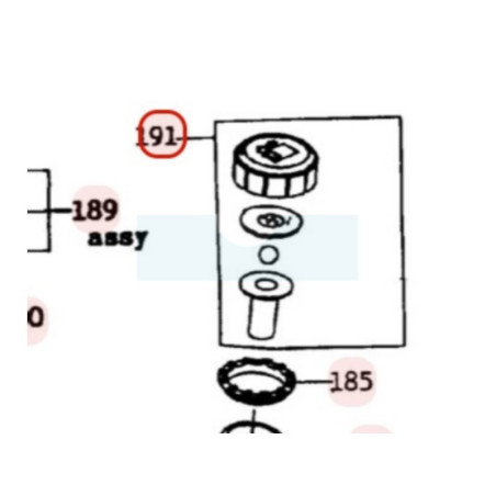 Bouchon d'essence pour moteur Kawasaki (510482070)