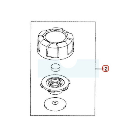 Bouchon d'éssence pour moteur Kawasaki (510482072)