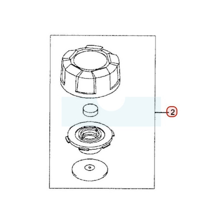 Bouchon d'éssence pour moteur Kawasaki (510482072)
