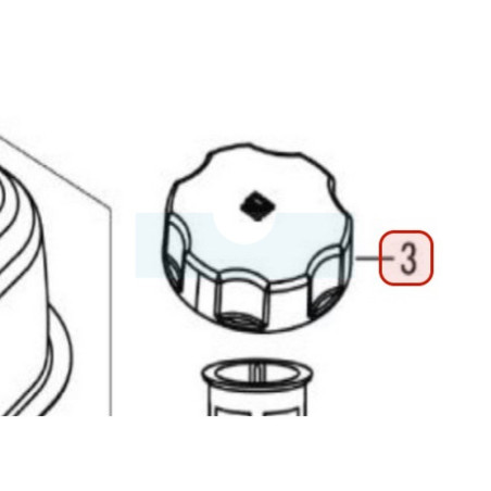 Bouchon d'essence pour moteur Loncin (0001180037)