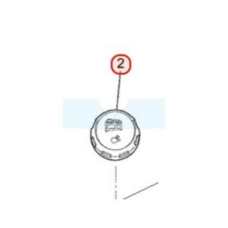 Bouchon d'éssence pour moteur Mitsubishi (KF05023AA)