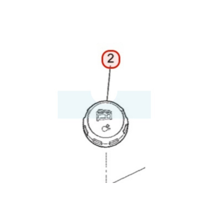 Bouchon d'éssence pour moteur Mitsubishi (KF05023AA)