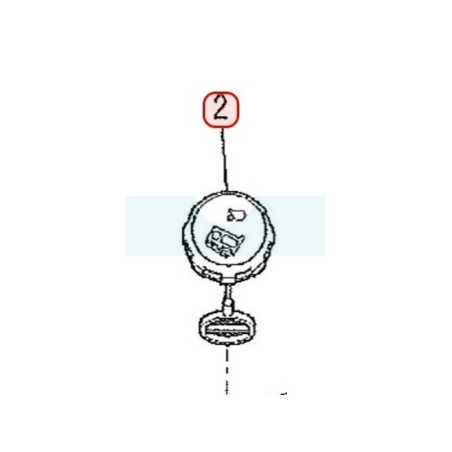 Bouchon d'éssence pour moteur Mitsubishi (LF05016BC)