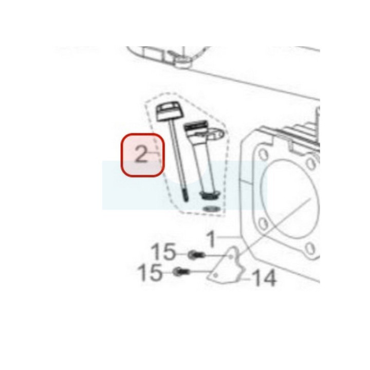 Bouchon jauge d'huile pour moteur Loncin (0001210040)