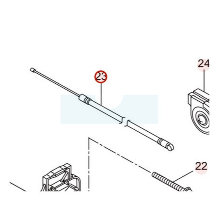 Câble d'accélérateur pour pompe à eau Maruyama (272785)
