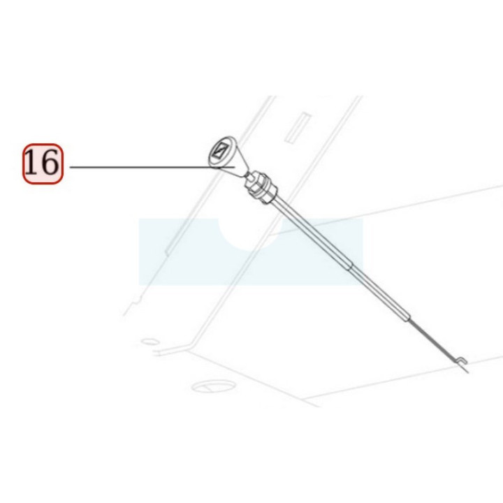 Câble de starter pour débroussailleuse autoportée Roques & Lecoeur (N443612016)