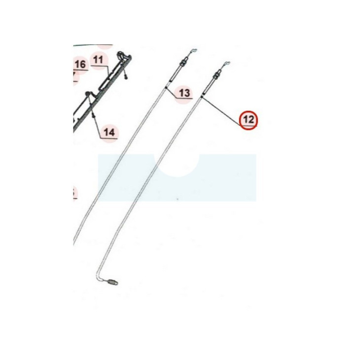 Câble de traction pour tondeuse Weibang (LH1781130S)