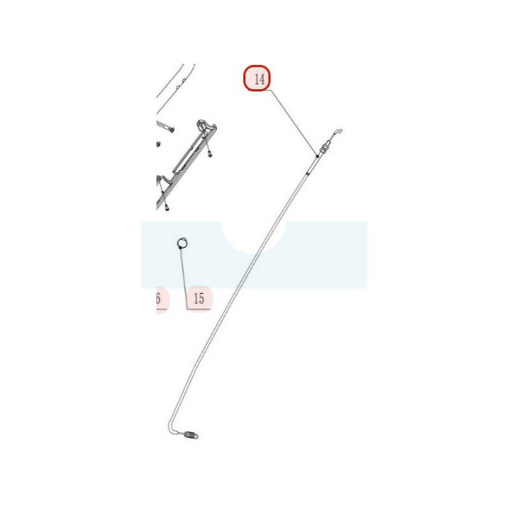 Câble de traction pour tondeuse Weibang (LH2061185S)