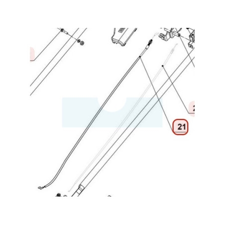 Câble de vitesse pour tondeuse Weibang (TX120930S)