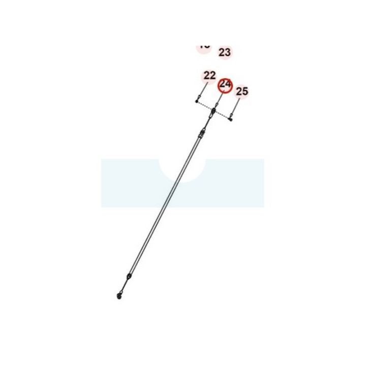 Câble d'embrayage pour scarificateur Roques & Lecoeur (TTS0Y1000000)