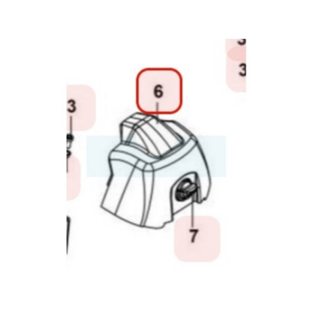 Capot de filtre à air noir pour tronçonneuse Maruyama (M036713)