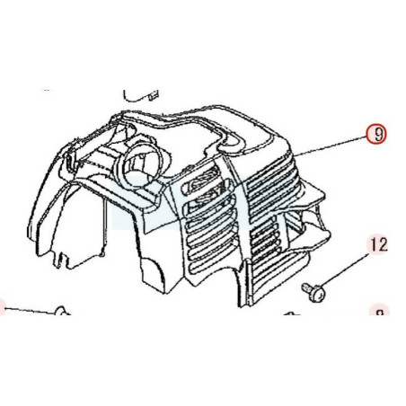 Capot moteur électrique pour moteur Mitsubishi (LH40141CA)