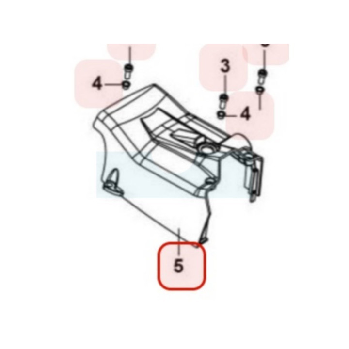Capot moteur noir pour tronçonneuse Maruyama (M036712)