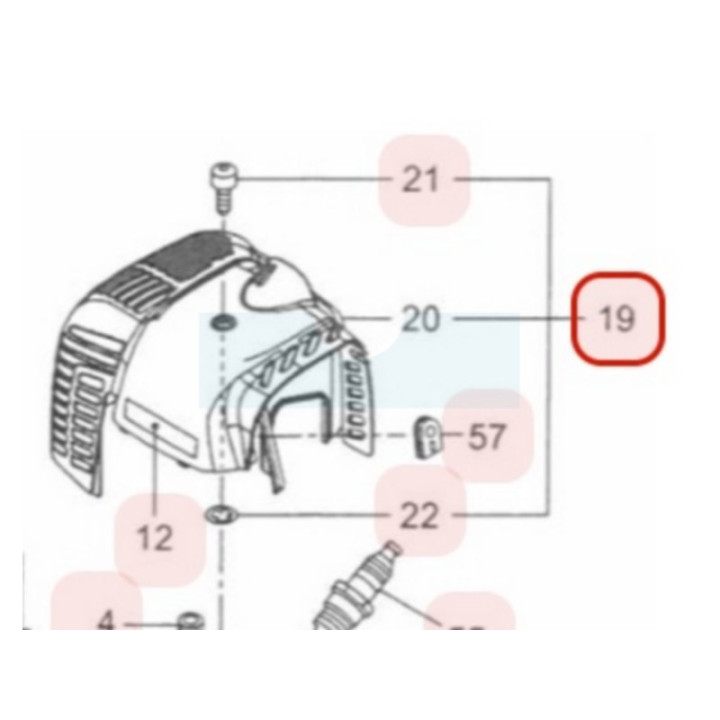 Capot moteur plastique pour taille haie Maruyama (276563)