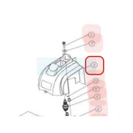 Capot moteur plastique pour taille haie Sarp (YP70030030128)